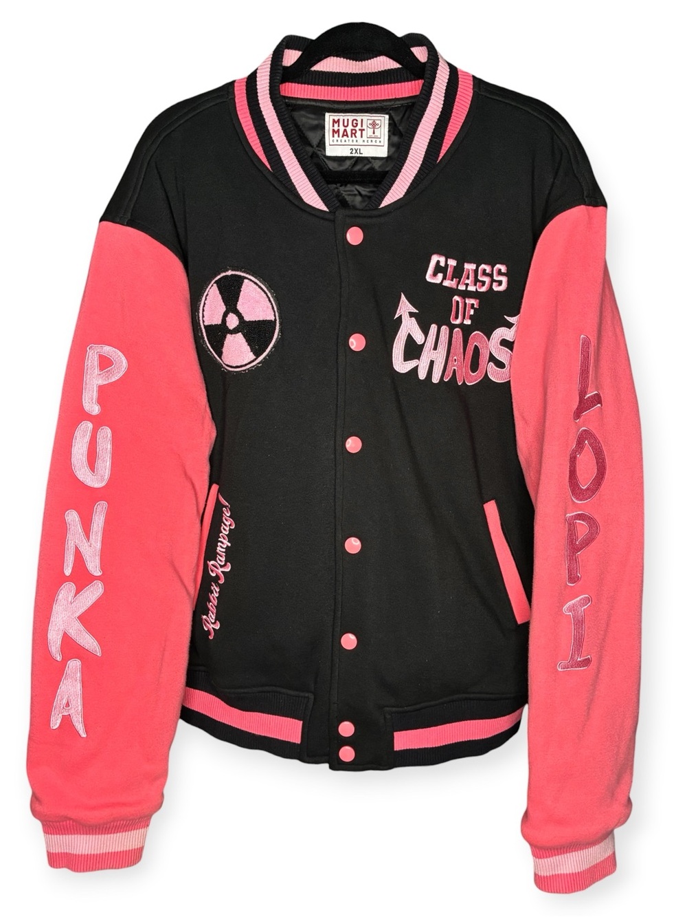 PUNKALOPI 2X Mugi Mart Creator Merch Bomber Jacket Rabbit “Class of Chaos” Anime